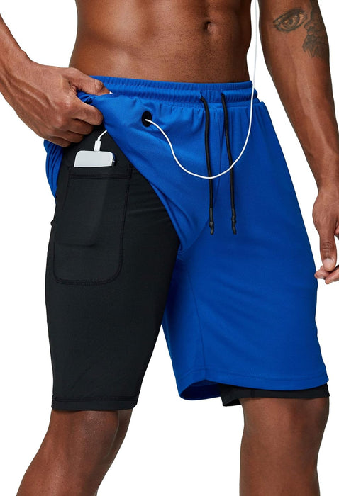 Double Layered Compression Gym Shorts