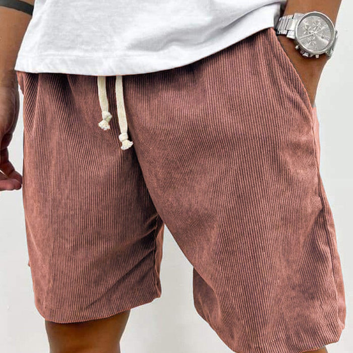 Soft Ribbed Corduroy Shorts
