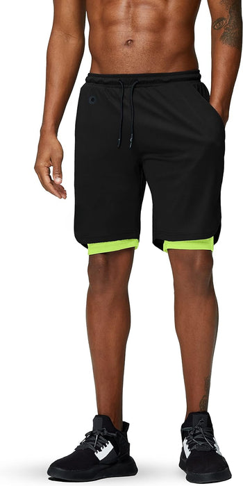 Gym Workout Athletic Shorts With Secure Phone Pocket