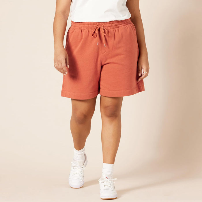 Woman High Rise Fleece Bermuda Shorts