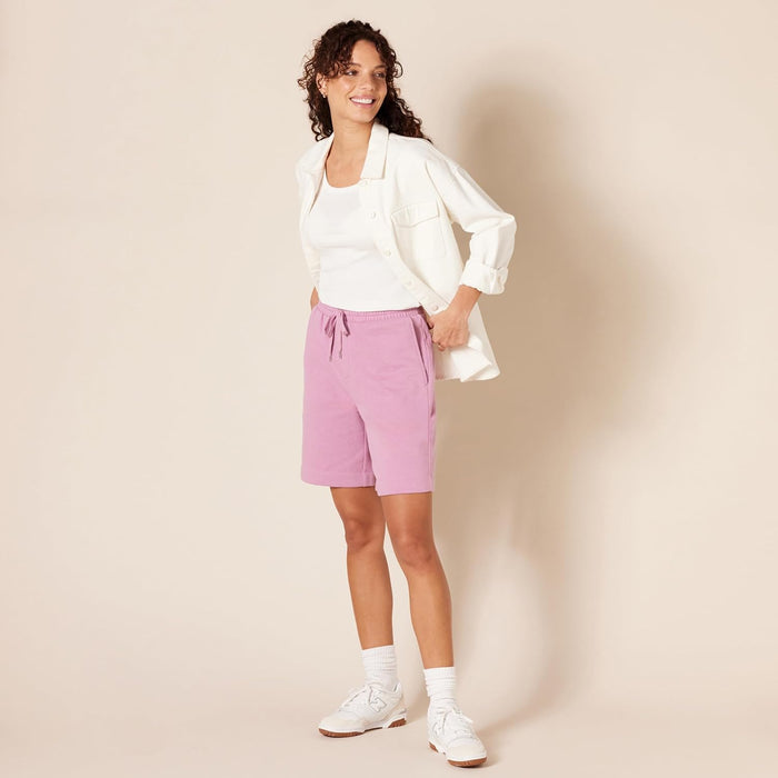 Woman High Rise Fleece Bermuda Shorts