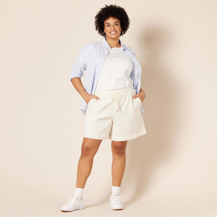 Woman High Rise Fleece Bermuda Shorts