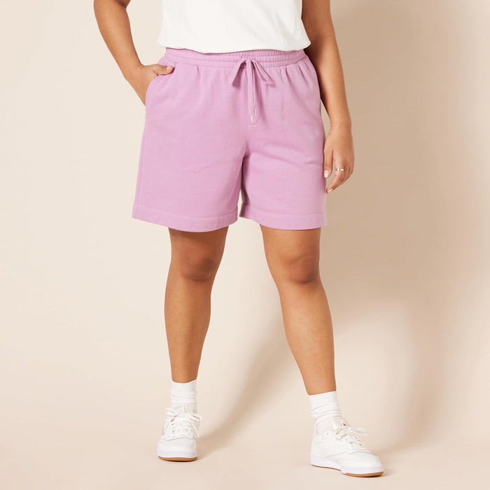 Woman High Rise Fleece Bermuda Shorts