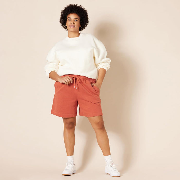 Woman High Rise Fleece Bermuda Shorts