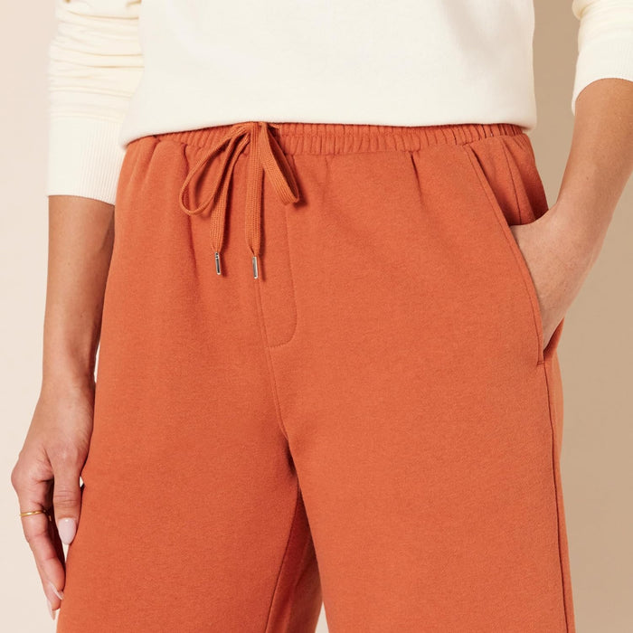 Woman High Rise Fleece Bermuda Shorts