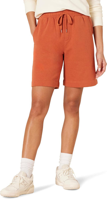 Woman High Rise Fleece Bermuda Shorts