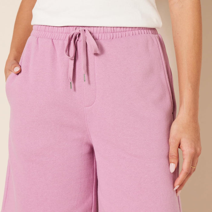 Woman High Rise Fleece Bermuda Shorts