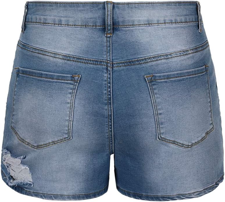 Woman Mid Rise Casual Jean Shorts