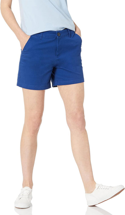 Woman Mid Rise Straight Slim Fit Shorts