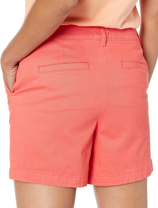 Woman Mid Rise Straight Slim Fit Shorts