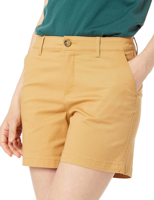 Woman Mid Rise Straight Slim Fit Shorts