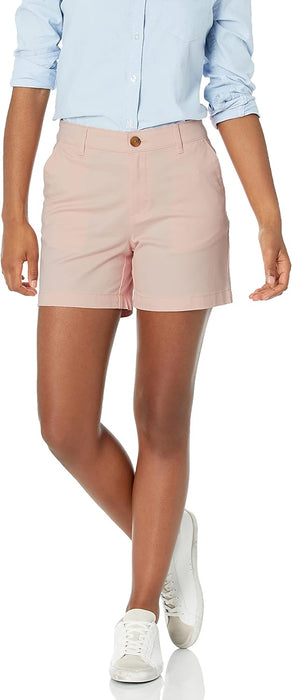 Woman Mid Rise Straight Slim Fit Shorts