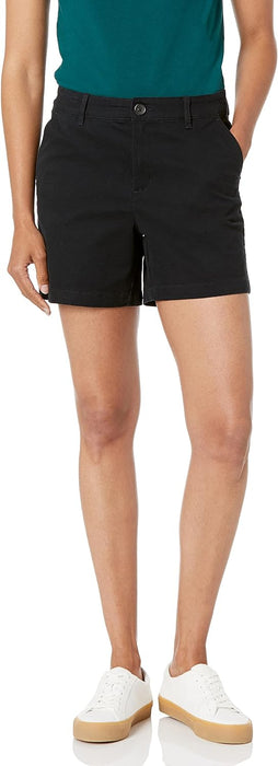 Woman Mid Rise Straight Slim Fit Shorts