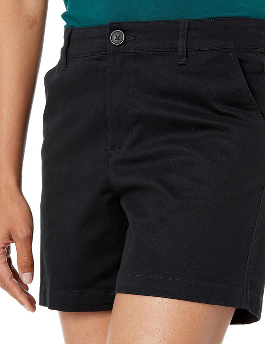 Woman Mid Rise Straight Slim Fit Shorts