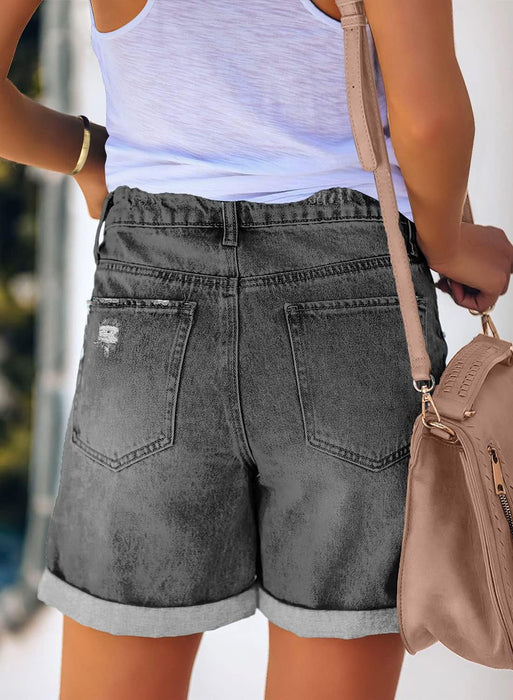 Woman Stylish Summer Jean Shorts