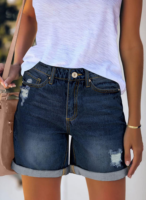 Woman Stylish Summer Jean Shorts