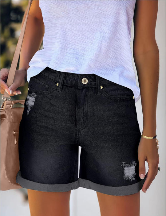 Woman Stylish Summer Jean Shorts