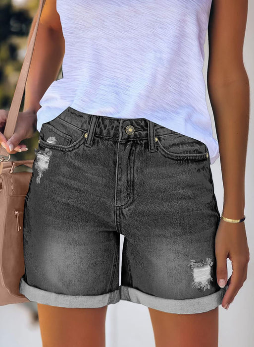 Woman Stylish Summer Jean Shorts