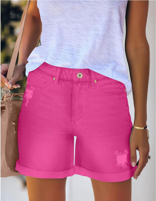 Woman Stylish Summer Jean Shorts