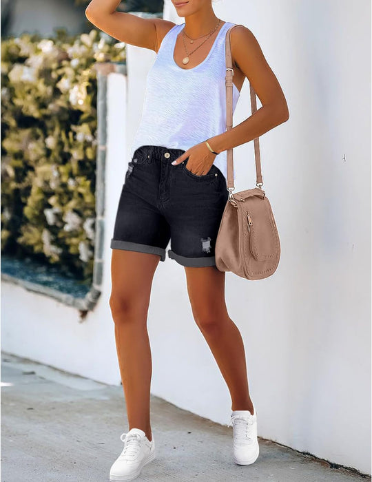 Woman Stylish Summer Jean Shorts