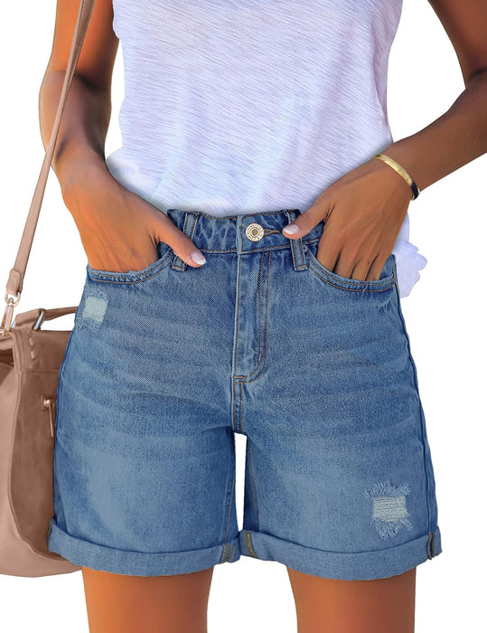 Woman Stylish Summer Jean Shorts