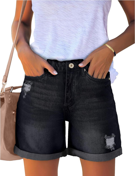 Woman Stylish Summer Jean Shorts