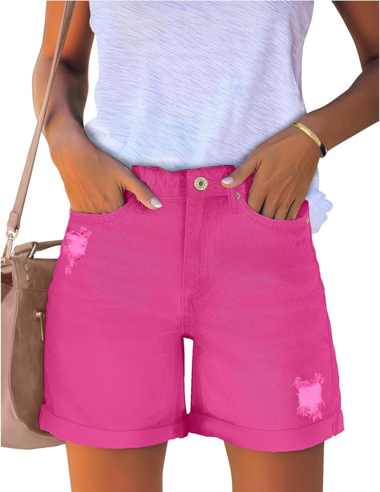 Woman Stylish Summer Jean Shorts