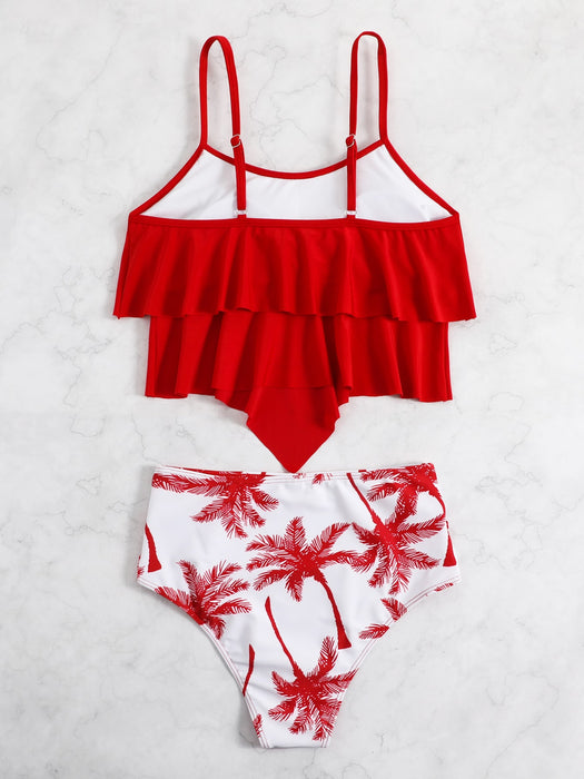 Tropical Printed Bikini Swimsuit