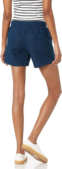 Women Drawstring Blend Short