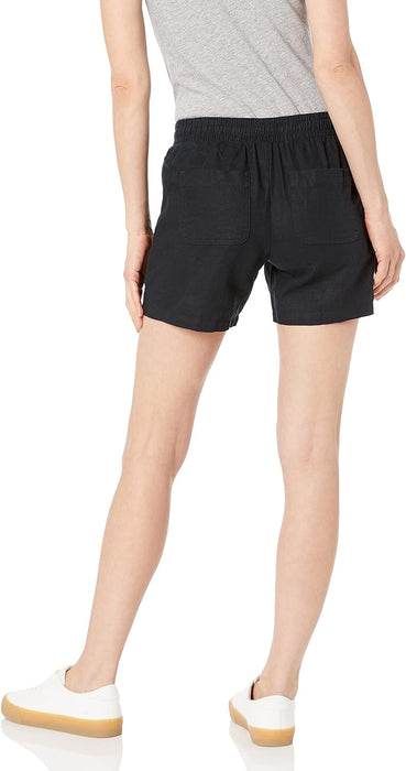 Women Drawstring Blend Short