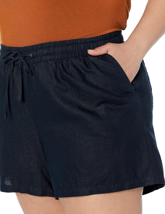 Women Drawstring Blend Short