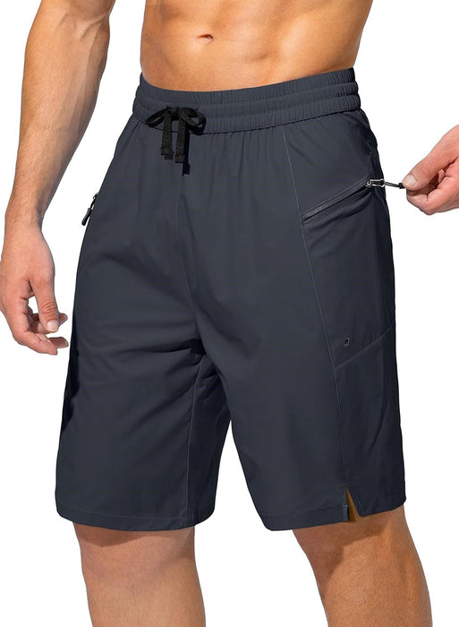 Zipper Pockets Beach Shorts