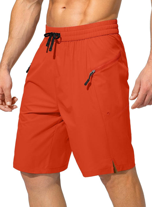 Zipper Pockets Beach Shorts