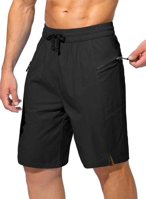 Zipper Pockets Beach Shorts