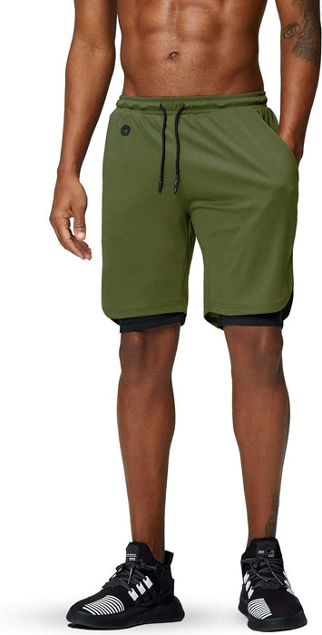 Double Layered Compression Gym Shorts