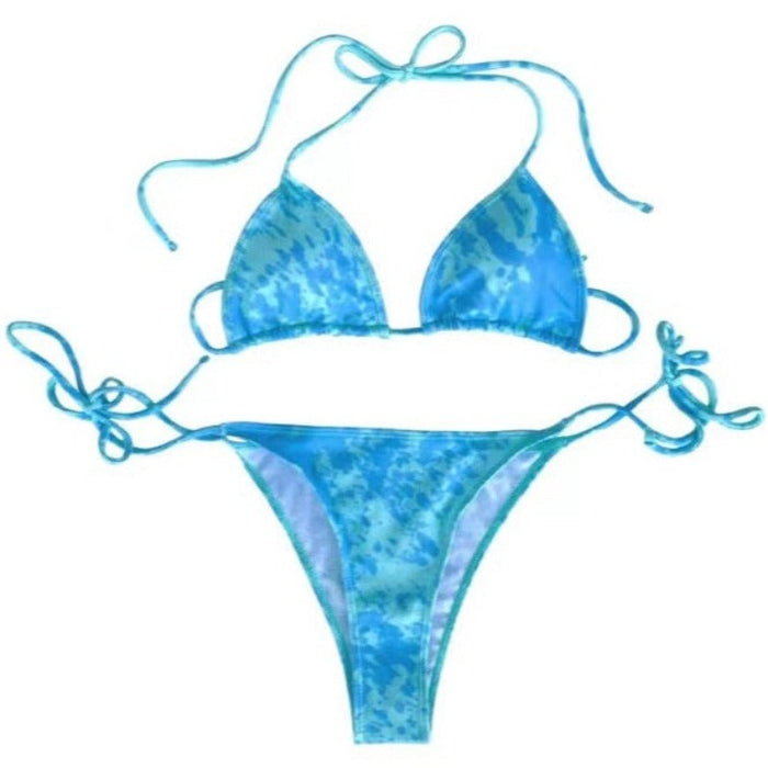 Sea Breeze Shimmer Color Changing String Bikini